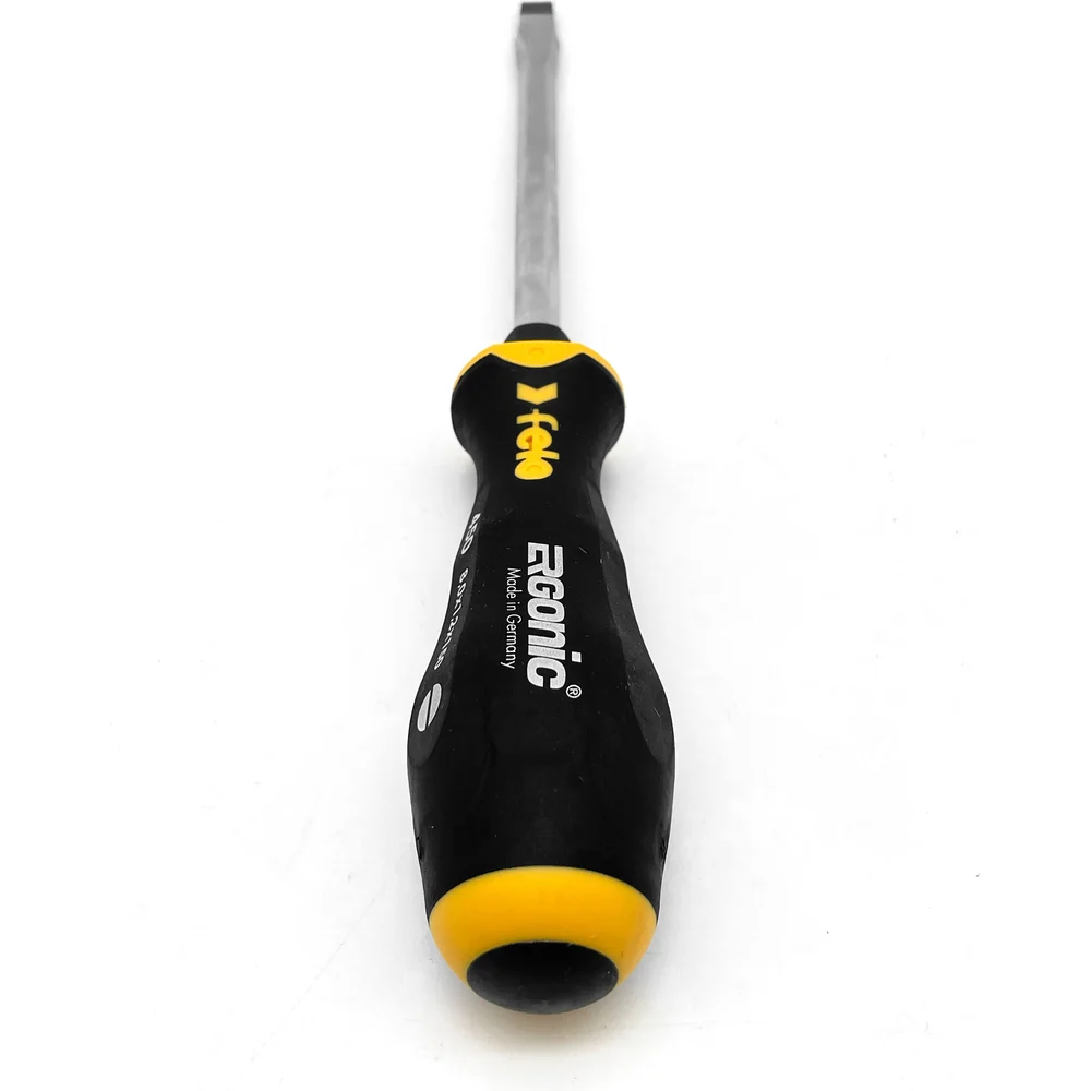 Плоская шлицевая ударная отвертка Felo Ergonic 8,0x1,2x150 45008040 — детальное фото