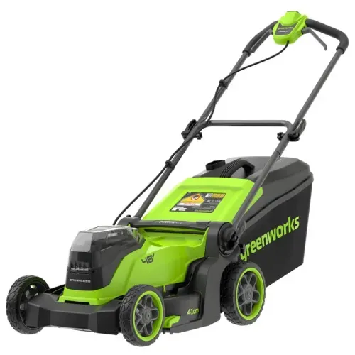 Газонокосилка Greenworks GD24X2LM411 2х24V 2520907 (41 см) бесщеточная аккумуляторная — фото товара