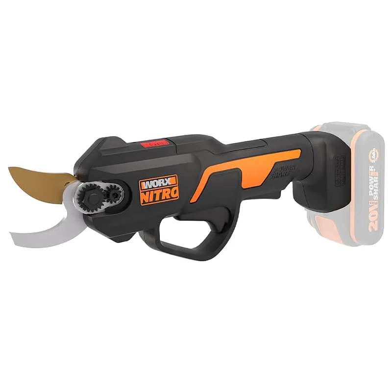 Секатор WORX WG330E.9 20V 25 см аккумуляторный, без АКБ и ЗУ