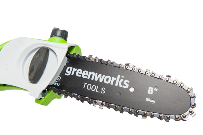 Высоторез – сучкорез 20 см электрический Greenworks GPS7220 720W — детальное фото