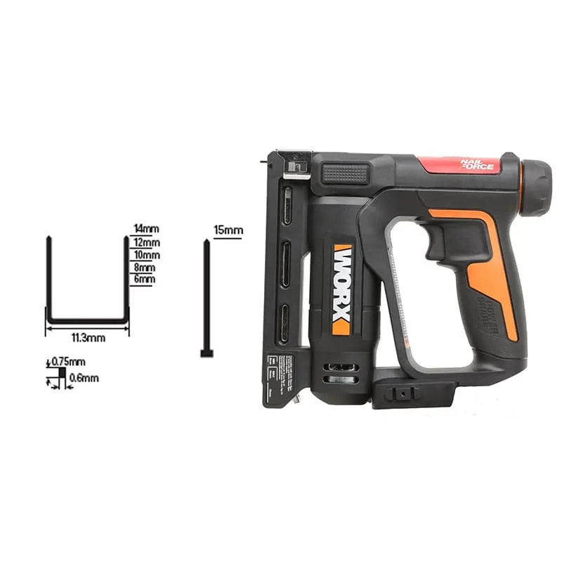 Степлер WORX WX843 20V аккумуляторный — детальное фото