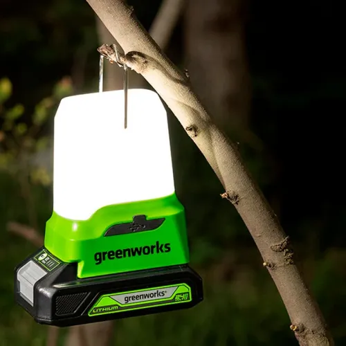 Фонарь светодиодный Greenworks G24LA500 24V 3501007 (500лм) аккумуляторный — детальное фото