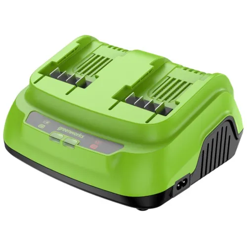 Ультрабыстрое двойное зарядное устройство Greenworks G24X2C8 24V 2958807 (8 A) — детальное фото