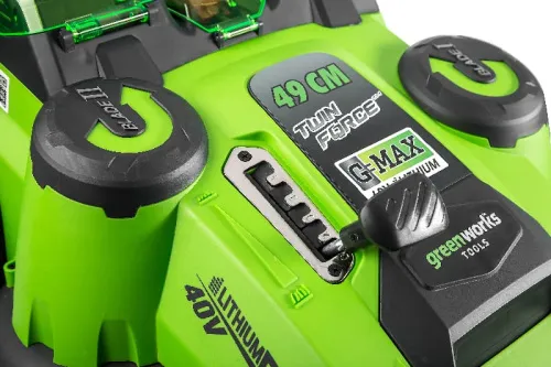 Газонокосилка Greenworks TwinForce G40LM49DB 40V 2500207 (49 см) аккумуляторная — детальное фото