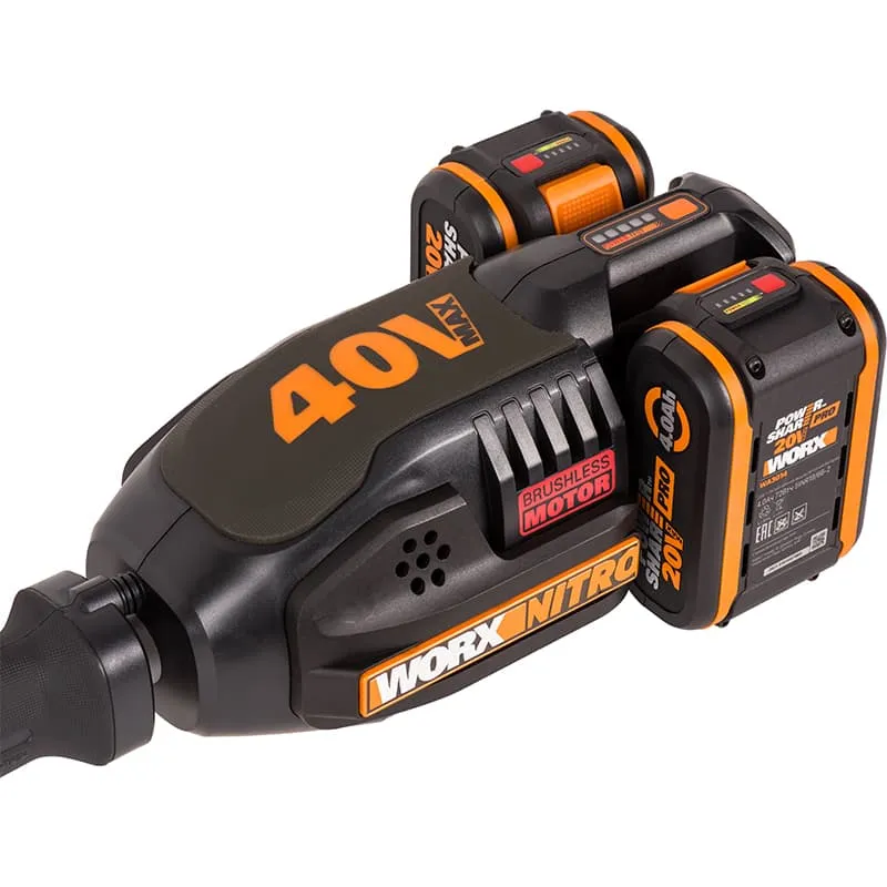 Триммер WORX NITRO WG186E.1 40V бесщеточный аккумуляторный — детальное фото