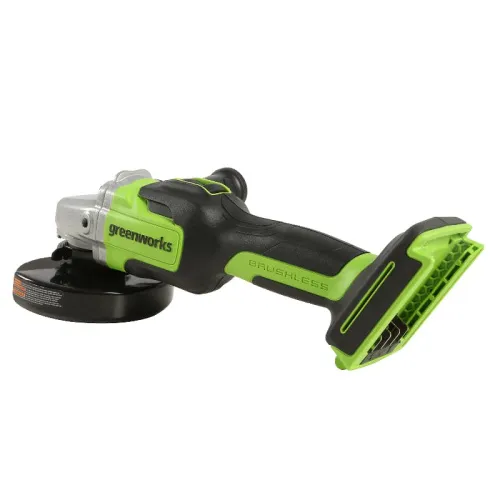 Угловая шлифмашина (болгарка) Greenworks GD24AG 24V 3200207 (125 мм) бесщеточная аккумуляторная — детальное фото