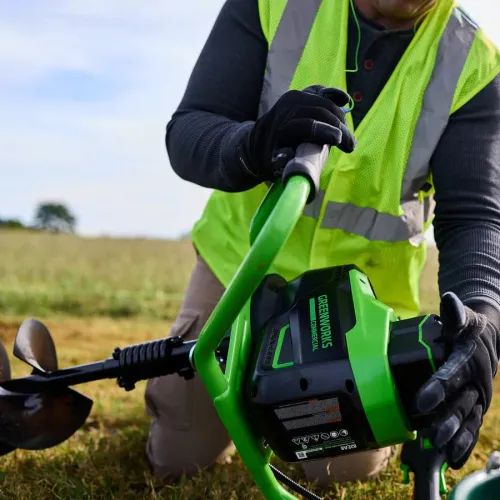 Мотобур Greenworks GC-AUGER 82V 3707907 бесщеточный аккумуляторный — детальное фото