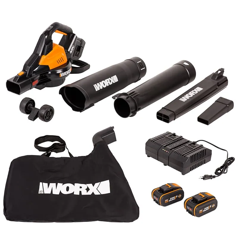 Воздуходувка-пылесос WORX WG583E 40V аккумуляторная бесщеточная — детальное фото