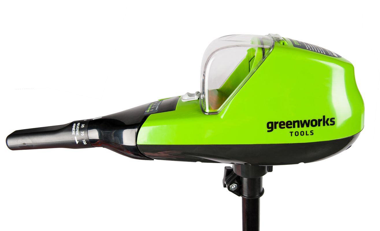 Лодочный мотор аккумуляторный Greenworks 40V G40TM55 9000207 — детальное фото