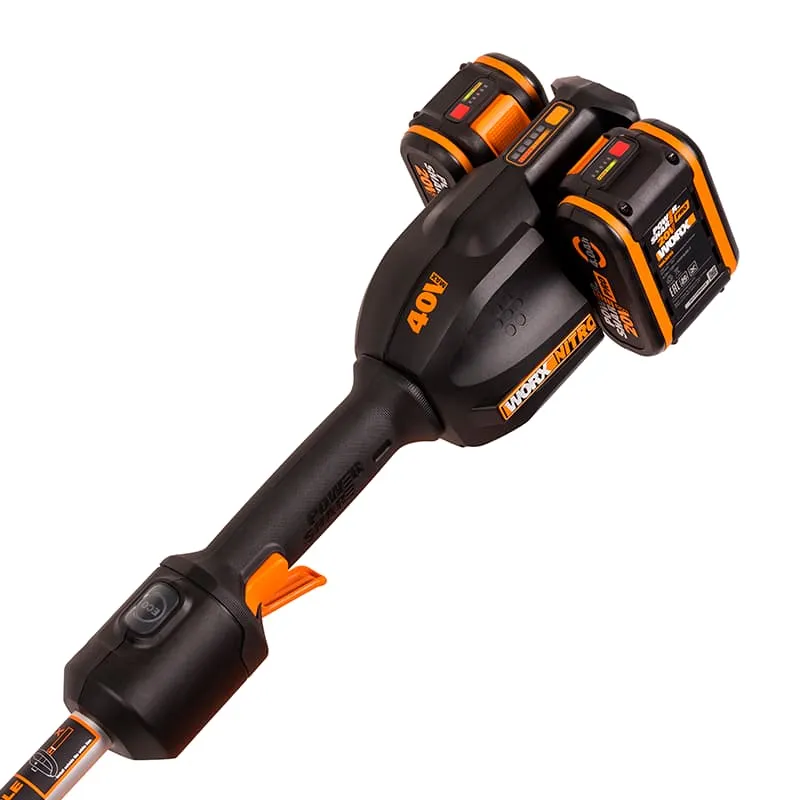 Триммер WORX WG185E 40V 38см бесщеточный аккумуляторный — детальное фото