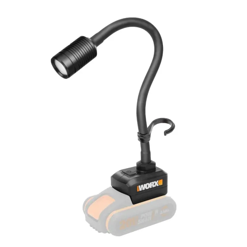 Гибкий фонарь WORX WX028.9 20V 300лм аккумуляторный, без АКБ и ЗУ