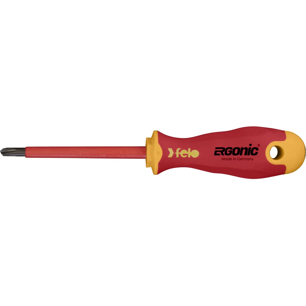 Диэлектрическая крестовая отвертка Felo Ergonic +/- H 2X 100 41620390 — детальное фото