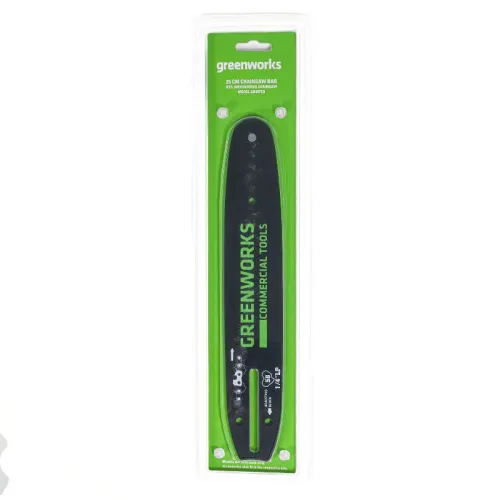 Шина Greenworks 25 см 2949207 для цепной пилы Greenworks GD40TCS 40V — детальное фото