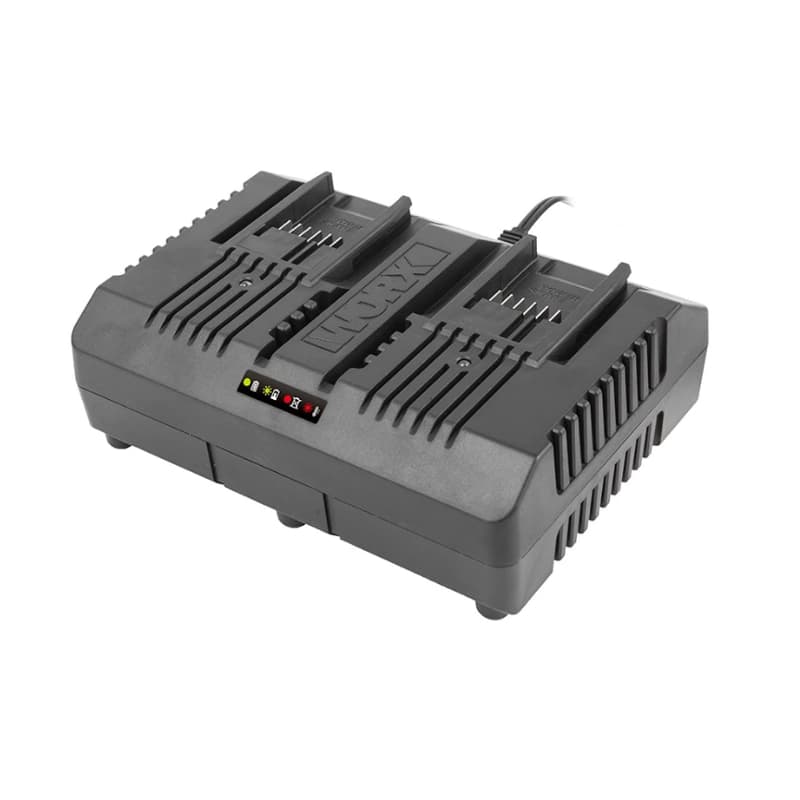 Комплект WORX WA3611 20V: 2 аккумулятора 4Ач и двойное зарядное устройство 2А — детальное фото