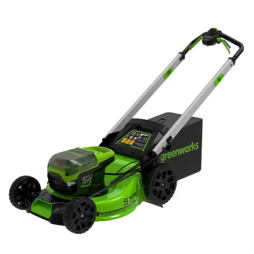 Газонокосилка самоходная, аккумуляторная 51 см Greenworks 60V GD60LM51SP 2514307, бесщеточная, без АКБ и ЗУ