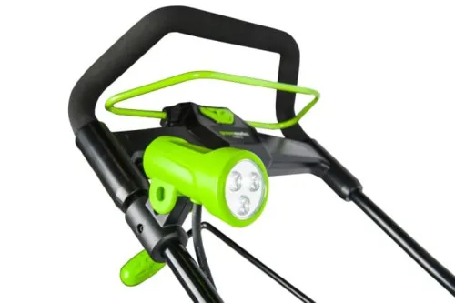 Снегоуборщик Greenworks GD40SB 40V 2600607 (51 см) бесщеточный аккумуляторный с 4 Ач аккумулятором и зарядным устройством — детальное фото