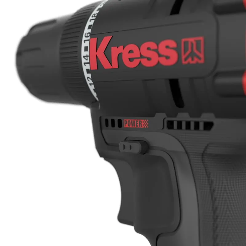 Дрель-шуруповерт KRESS KUA24 12V 40Нм бесщеточная аккумуляторная — детальное фото