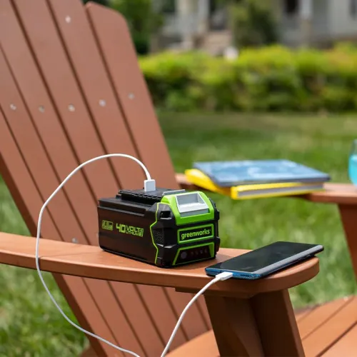 Аккумулятор с USB разъемом Greenworks G40USB4 40V 2939507 (4 Ач) — детальное фото