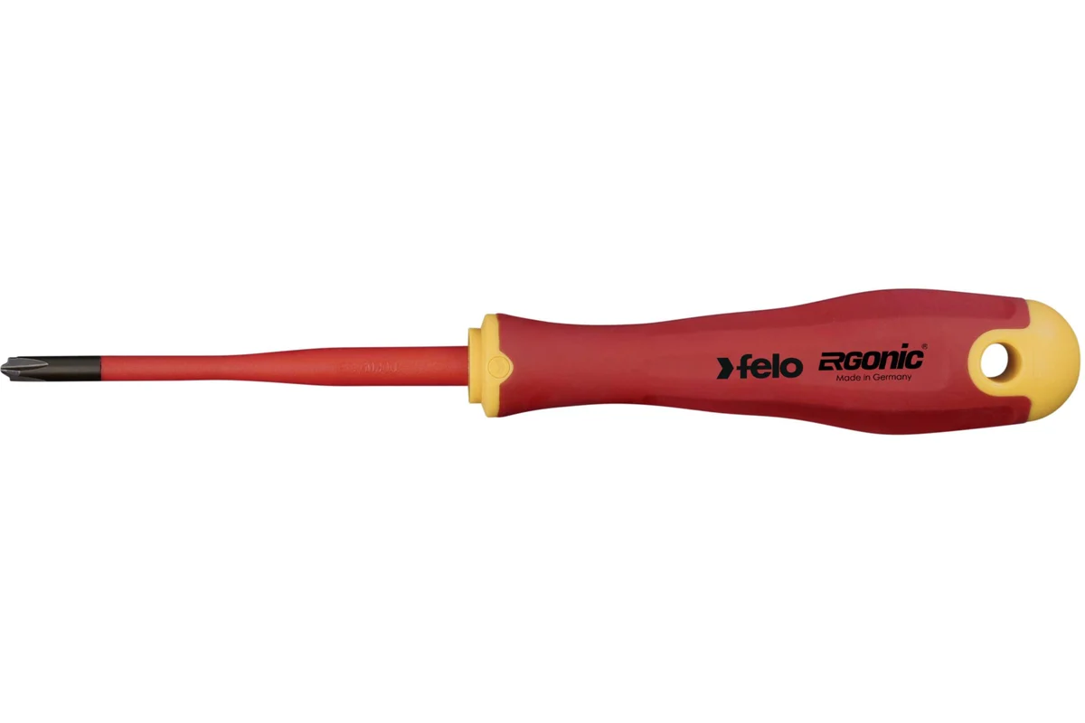 Диэлектрическая отвертка Felo PH 1 +/-, E-Slim Ergonic 41619290 — детальное фото